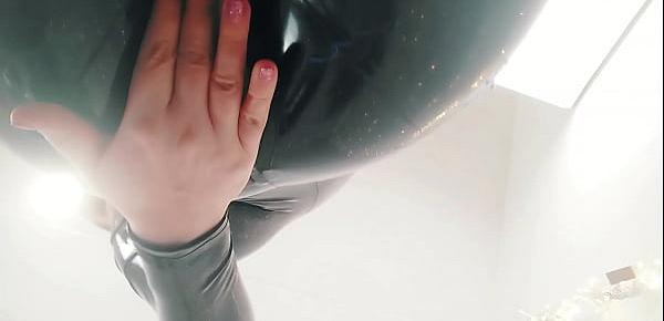  Latex Rubber Selfie Video Catsuit Fetish Teasing by Arya Grander